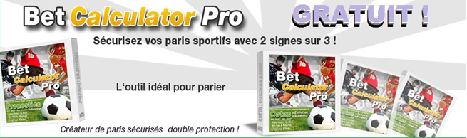 bet Calculator Pro : Sécurisez vos paris sportif avec 2 signes sur 3 !